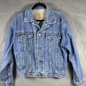 VTG GAP Denim Trucker Jean Jacket Men's‎ Blue Wash Size Medium